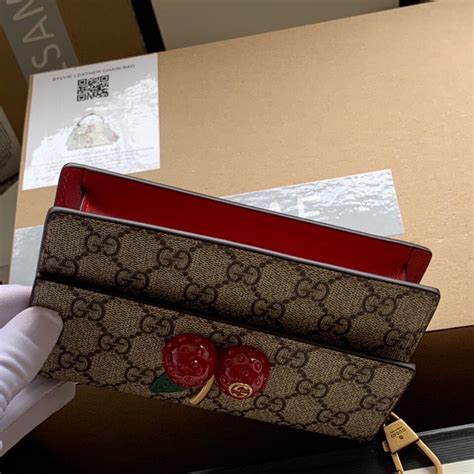 gucci cherry wallet|gucci wearable wallet.